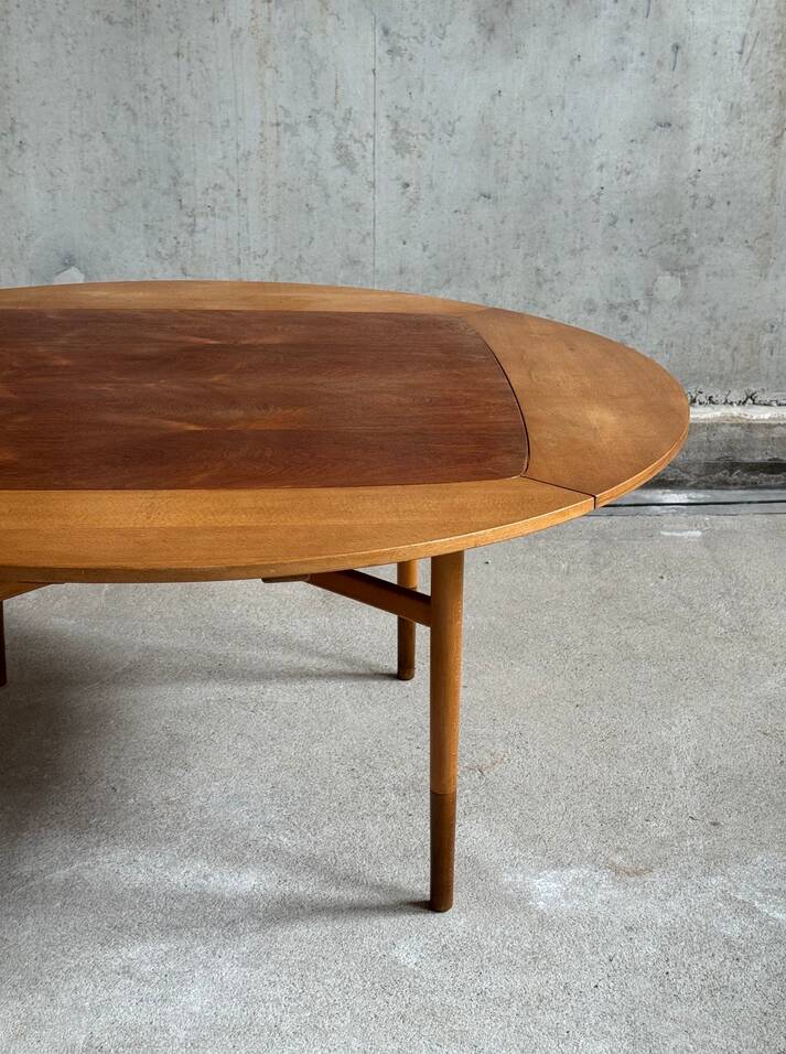 Extendable dining table by Kurt Østervig & Carl Madsen for P Jeppesen møbel