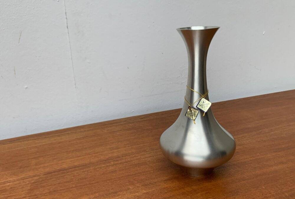 Vintage metal vase from Selangor Pewter