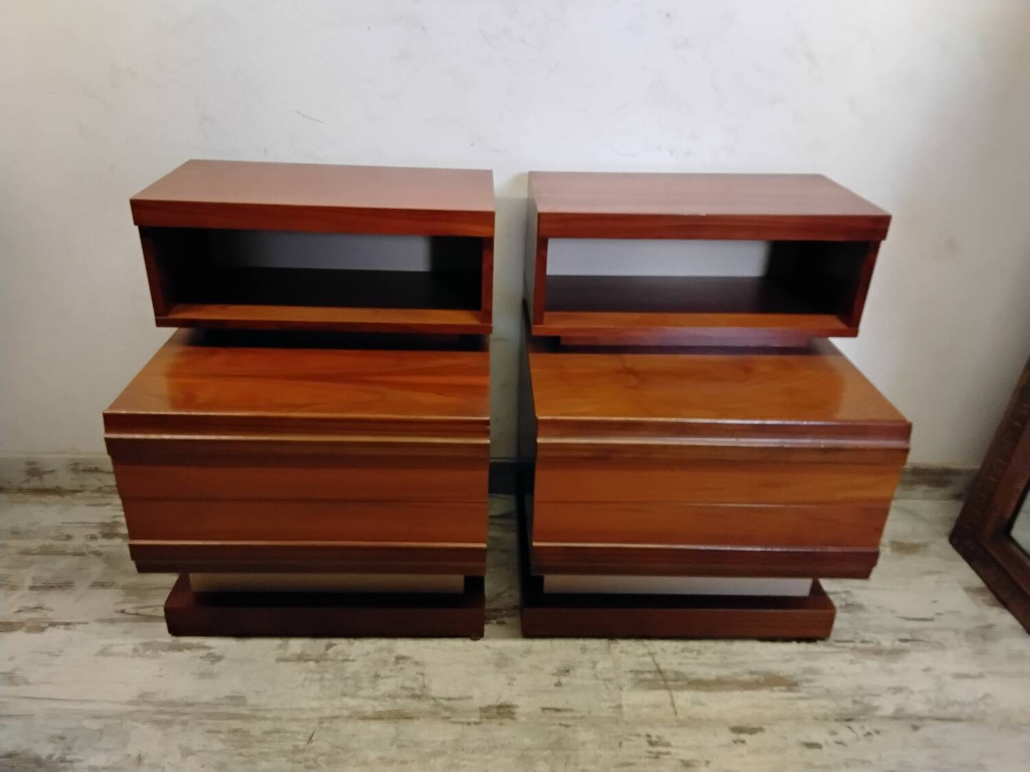 Pair of Scandinavian bedside tables from the 70s
