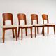 Set of 4 Danish design chairs by Gramrode from the 1970s