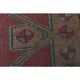 1970s Vintage Turkish Handmade Wool & Cotton Pink Runner Rug 76x344