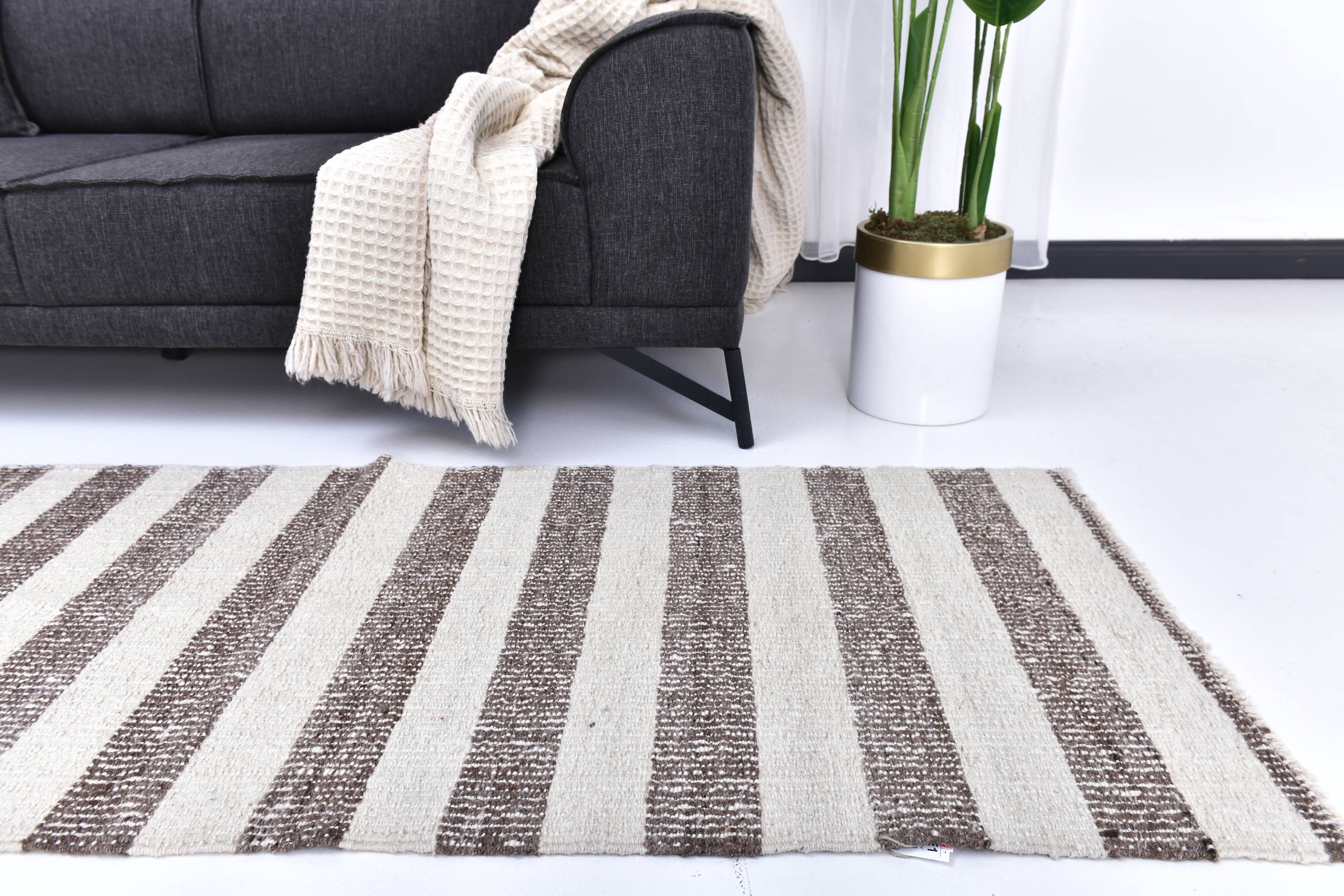 runner kilim carpet, runner wool kilim rug 207x72 cm natural wool rug