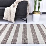 runner kilim carpet, runner wool kilim rug 207x72 cm natural wool rug