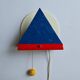 Lampe murale Ikea dans le style d'Ettore Sottsass, Memphis Milano, Italie, années 1980.