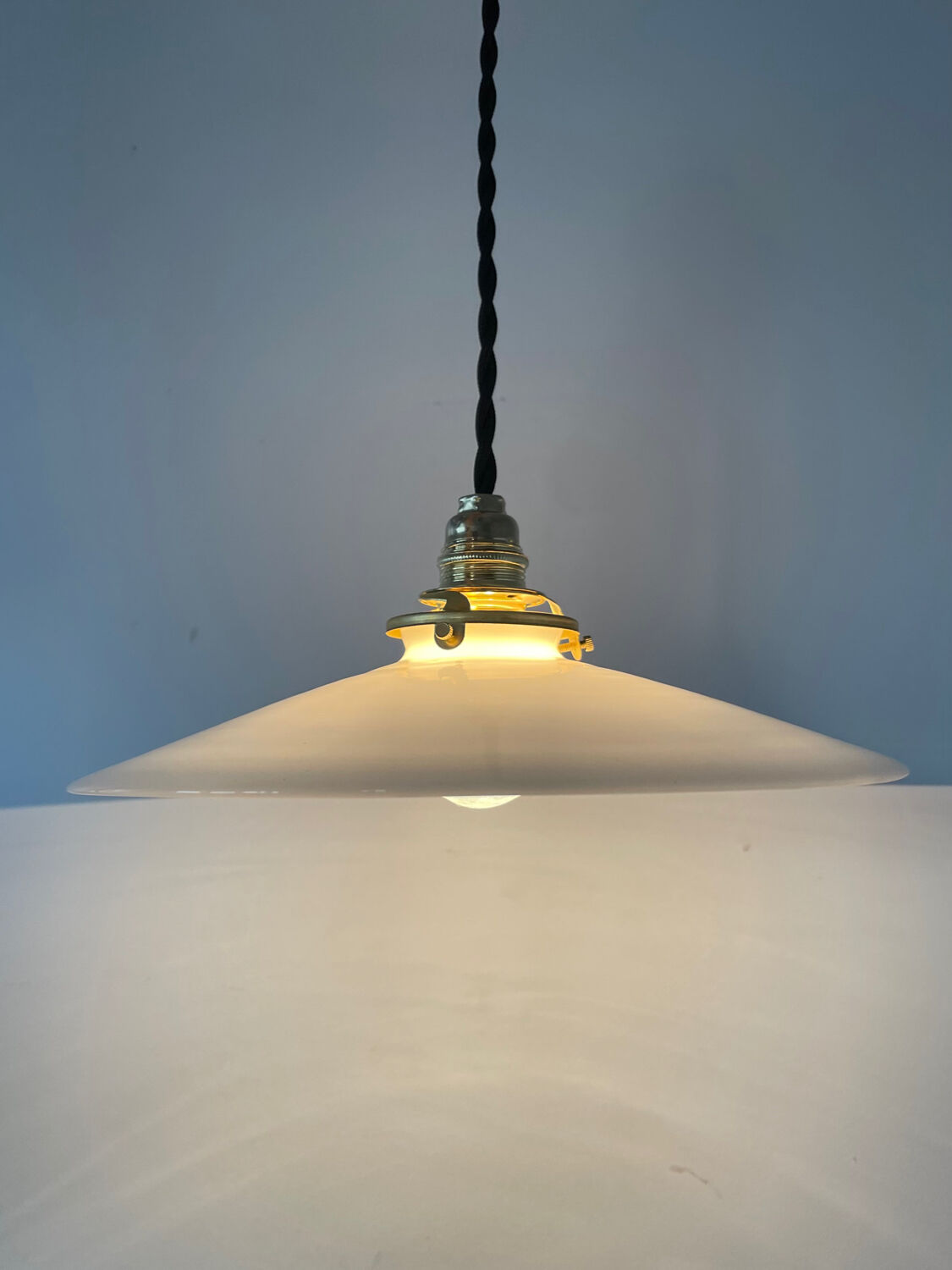 Old opaline pendant light