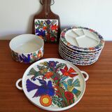 8 plates to Acapulco from Villeroy and Boch 1960 compartments