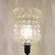 Pair of lamps with a molded glass shade