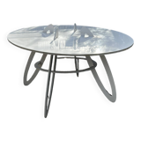 White metal table