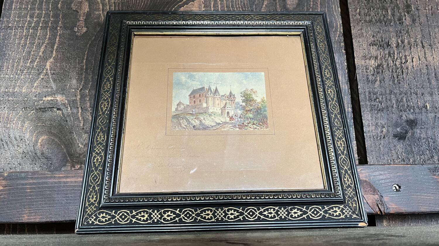 Watercolor R of Moraine 12 x 8