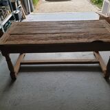 19th oak farm table
