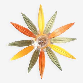 70s sunburst wall or ceiling light