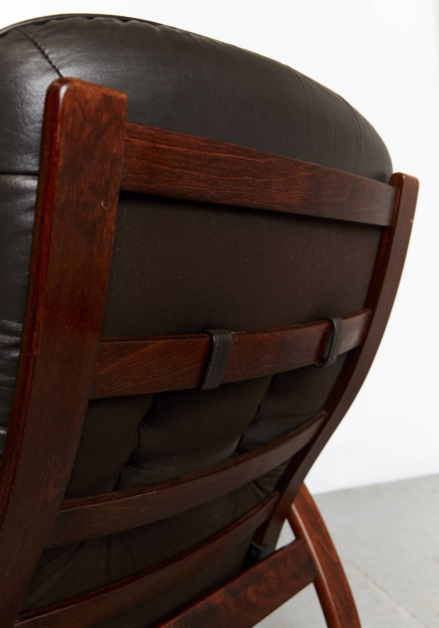 Fauteuil scandinave vintage avec ottoman par Arnt Lande pour Westnofa, anné