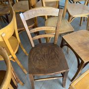 Set of 30 bistro chairs BOIS COURBÉ Vintage 60s mismatched