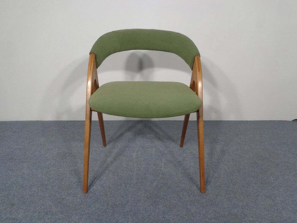 Beech chair in green, 1960s
