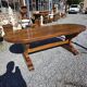 Solid oak farmhouse table, 220×90cm