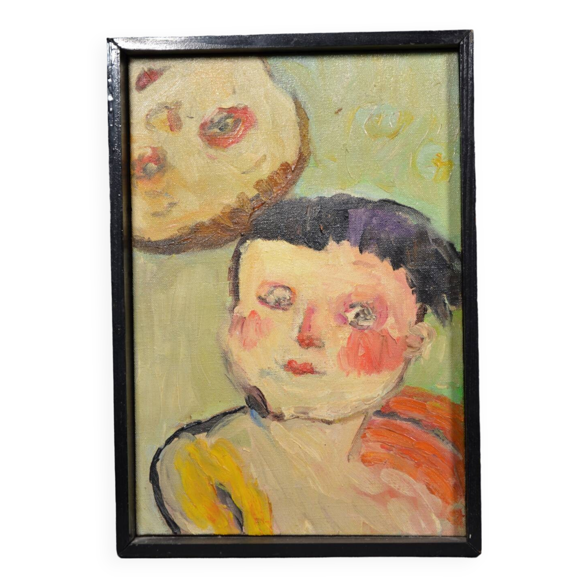 PETROVITCH (20th century) "The two children" Oil on canvas