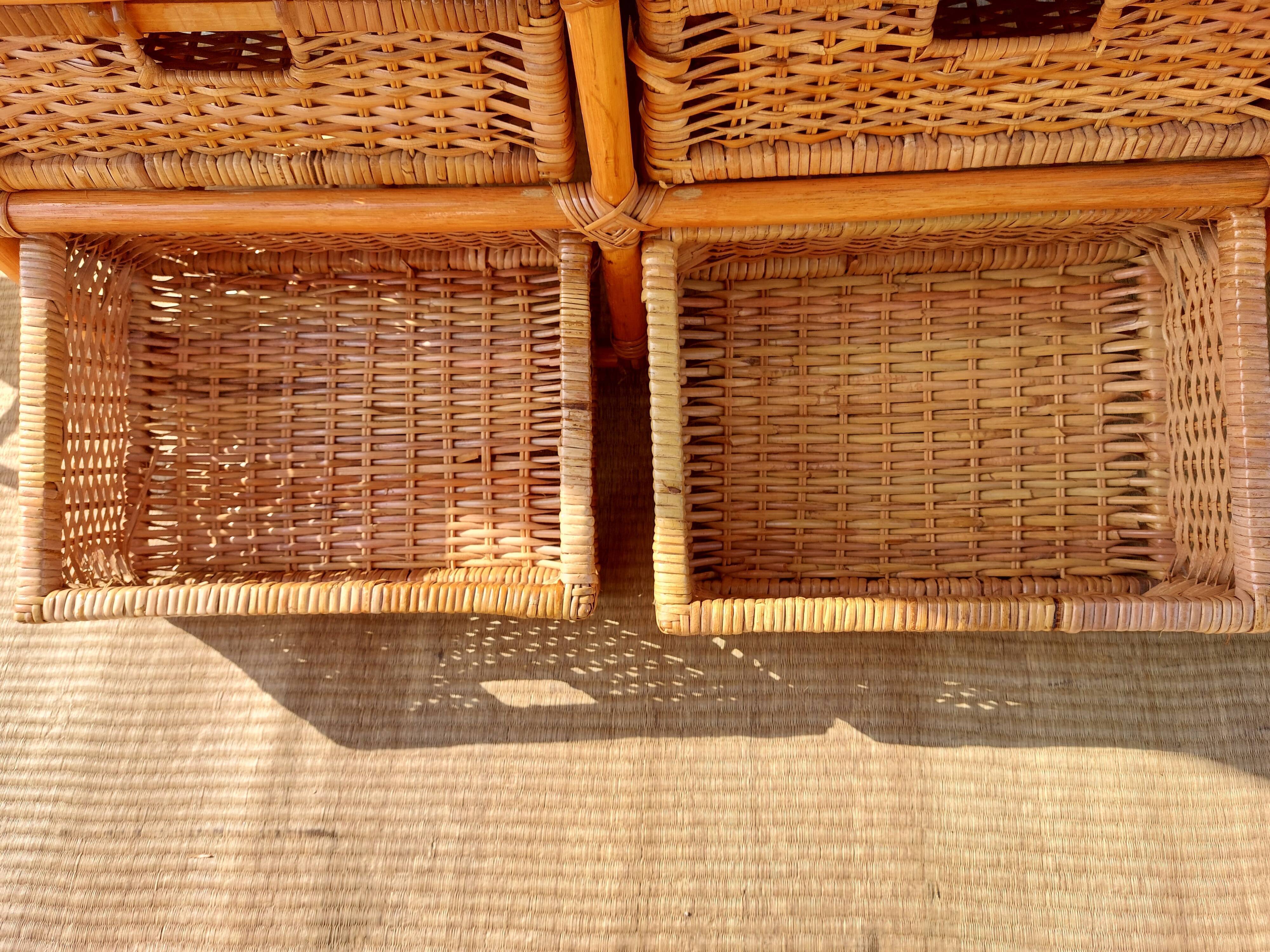 Commode en osier