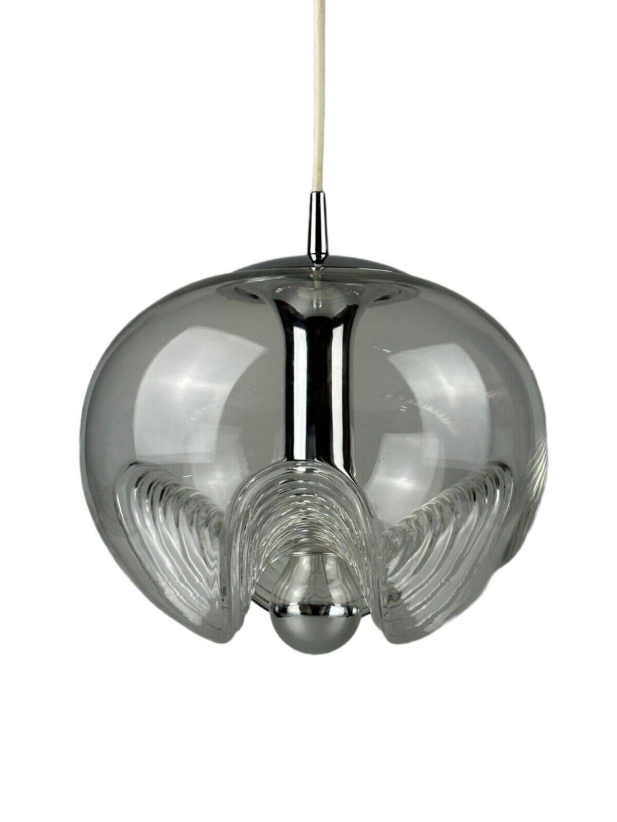 60s 70s ceiling lamp hanging lamp Peill & Putzler "Wave" Koch & Lowy Design