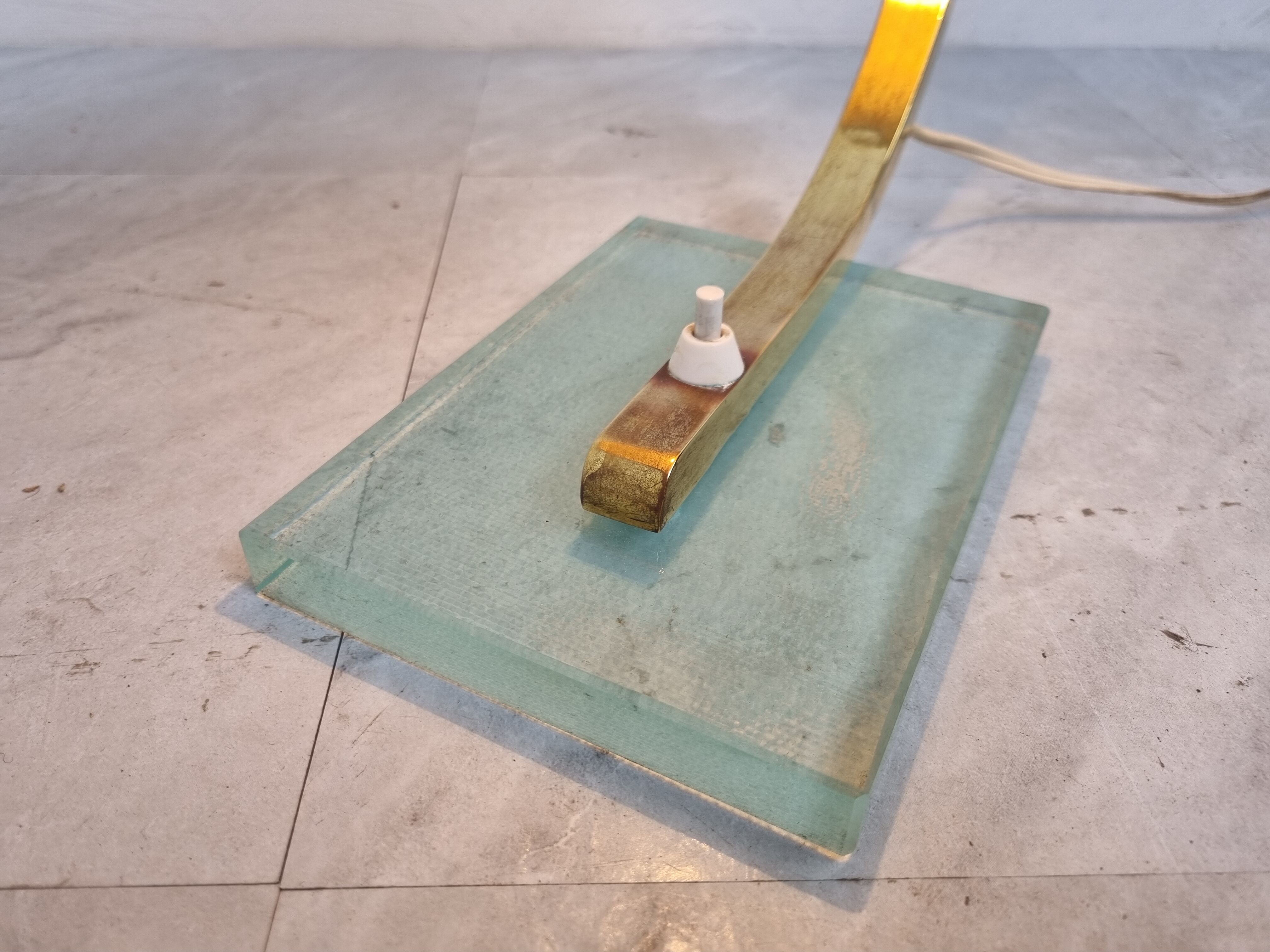 1930s art deco bauhaus brass desk lamp