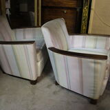 Pair of art deco armchairs
