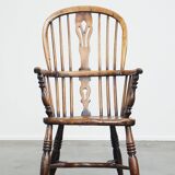 Fauteuil anglais Windsor ancien en bois