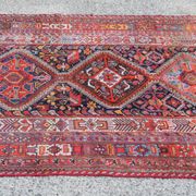 Antique Oriental Rug Iran Shiraz Tribes Khamseh: 3.00 X 1.85 Meters