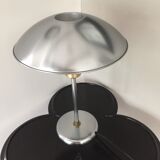 Mushroom lamp 70s glass and metal