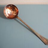 Old silver metal ladle Christofle art table vintage silver metal lad