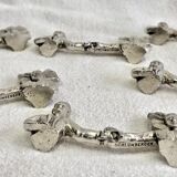 6 silver-plated knife rests Schlumberger Alsace Lorraine