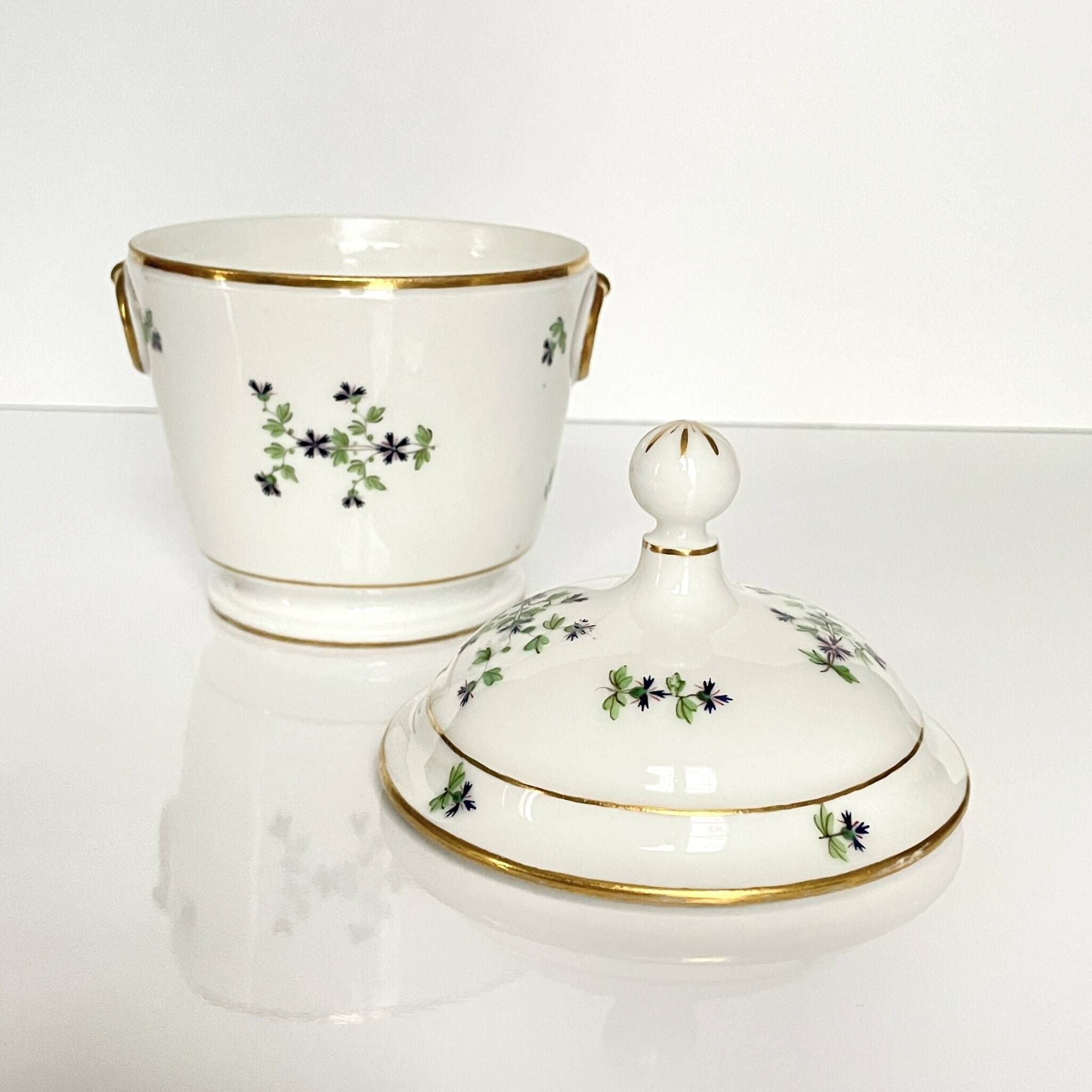 Porcelain Sugar Pot of the Duke of Angoulême | Barbeaux | 19th Century