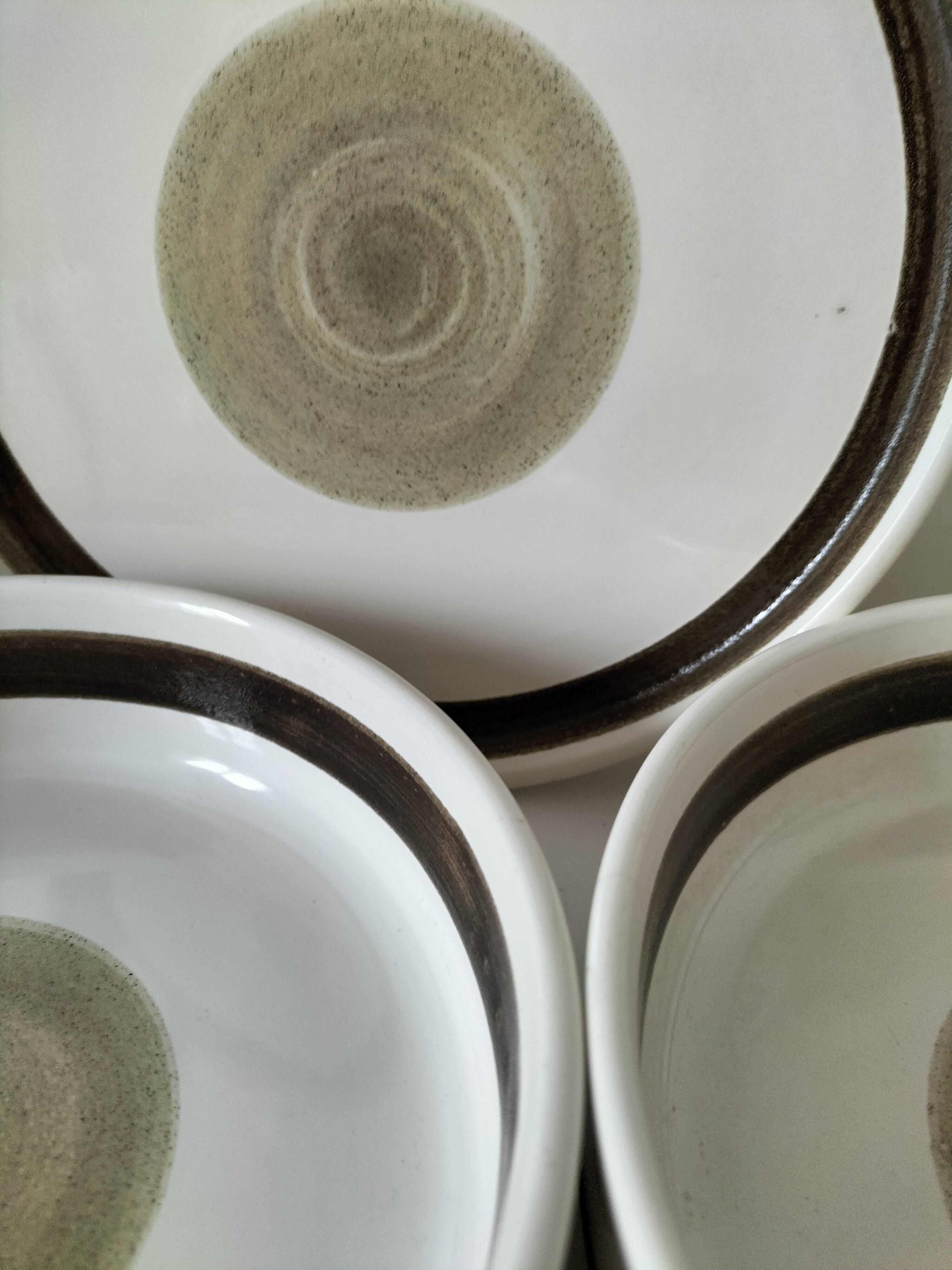 Trio d’assiettes Niderviller modèle Chalet, années 60-70 | Selency