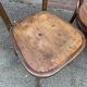 Lot 6 mismatched wooden bistro chairs