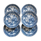 Set 6 plates with Japanese pattern