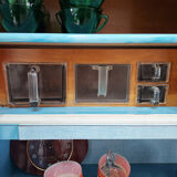 Buffet formica vintage blue 60s