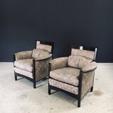 Postmodern Peggy Lounge Chairs by Umberto Asnago for Giorgetti, Italy, 1980s, Set of 2