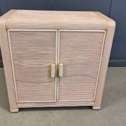 Cabinet en roseau vintage, années 1970