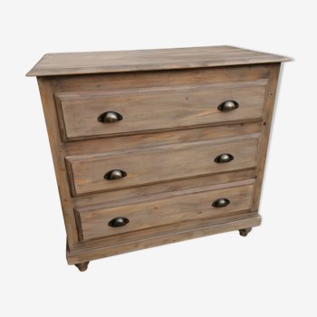 Pine chest of drawers 3 drawers
