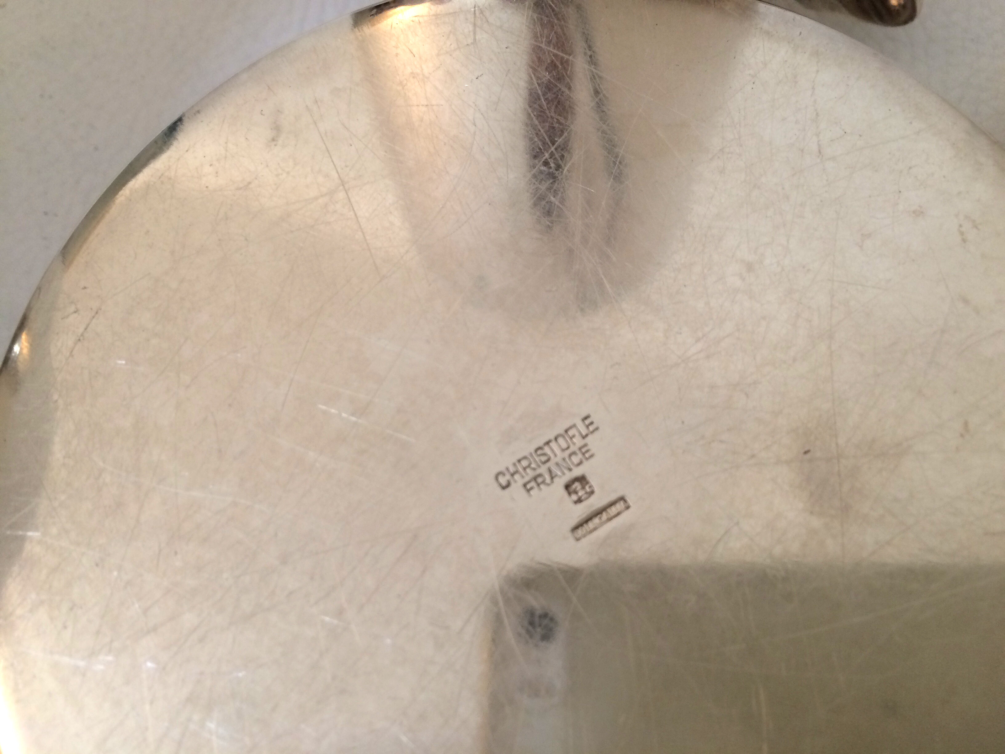 Christofle and lino Sabattini tea and coffee set in silver metal, model "mercury" stamp "coll.