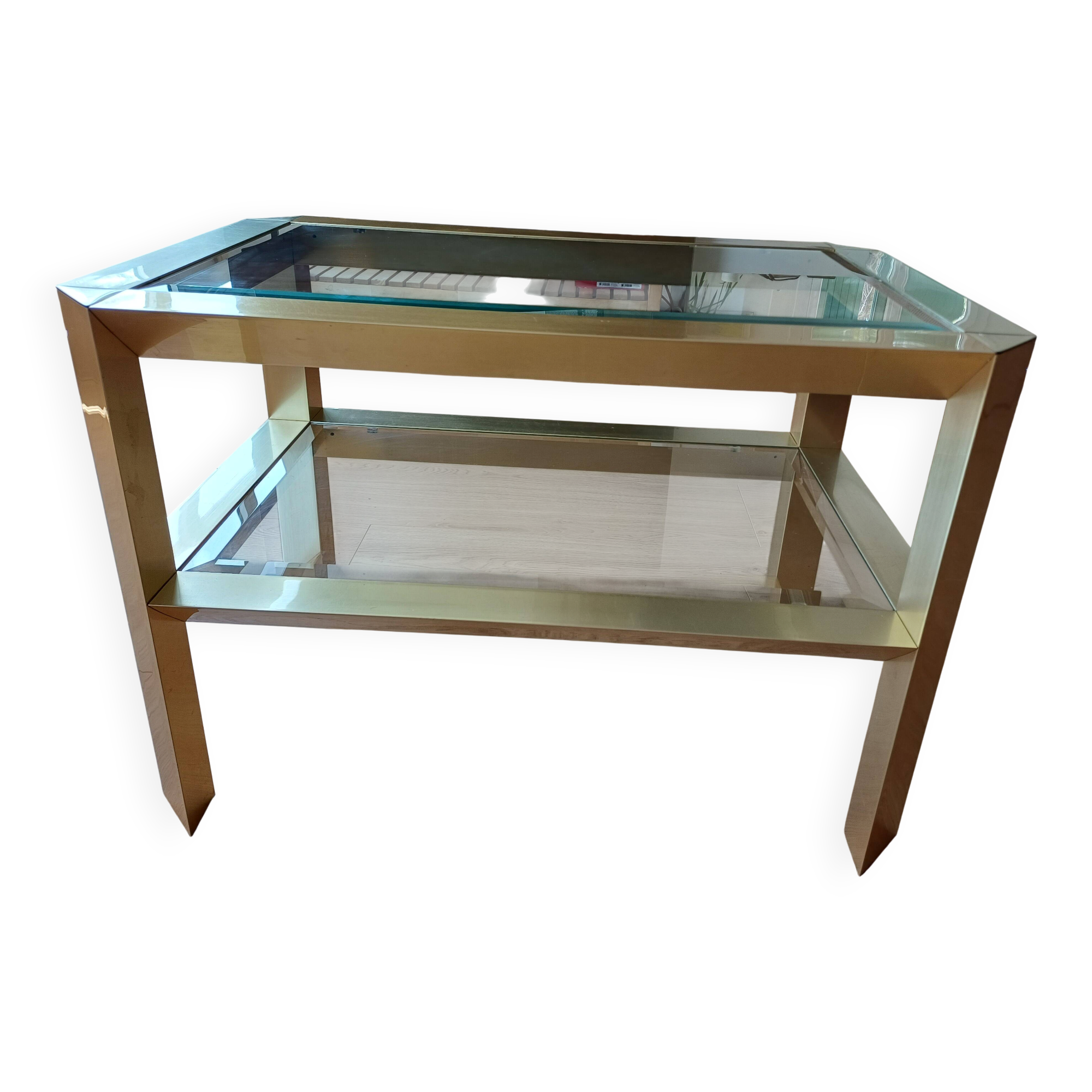 Vintage Brass Coffee Table
