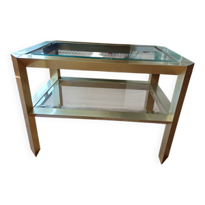 Table basse laiton Vintage