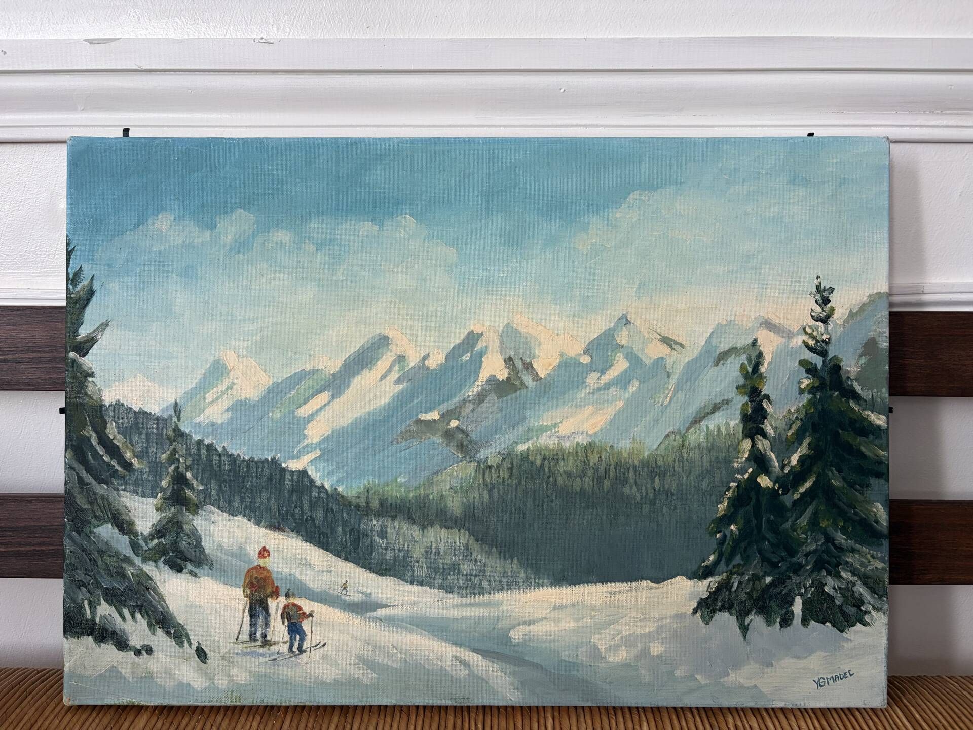Paysage à l’huile signé 40cmx55cm