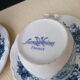 Set of 4 coffee cups in faience of Sarreguemines