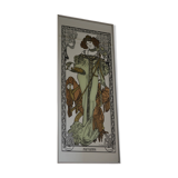 Large mirror "Autumn" after Mucha 82 / 35 cm