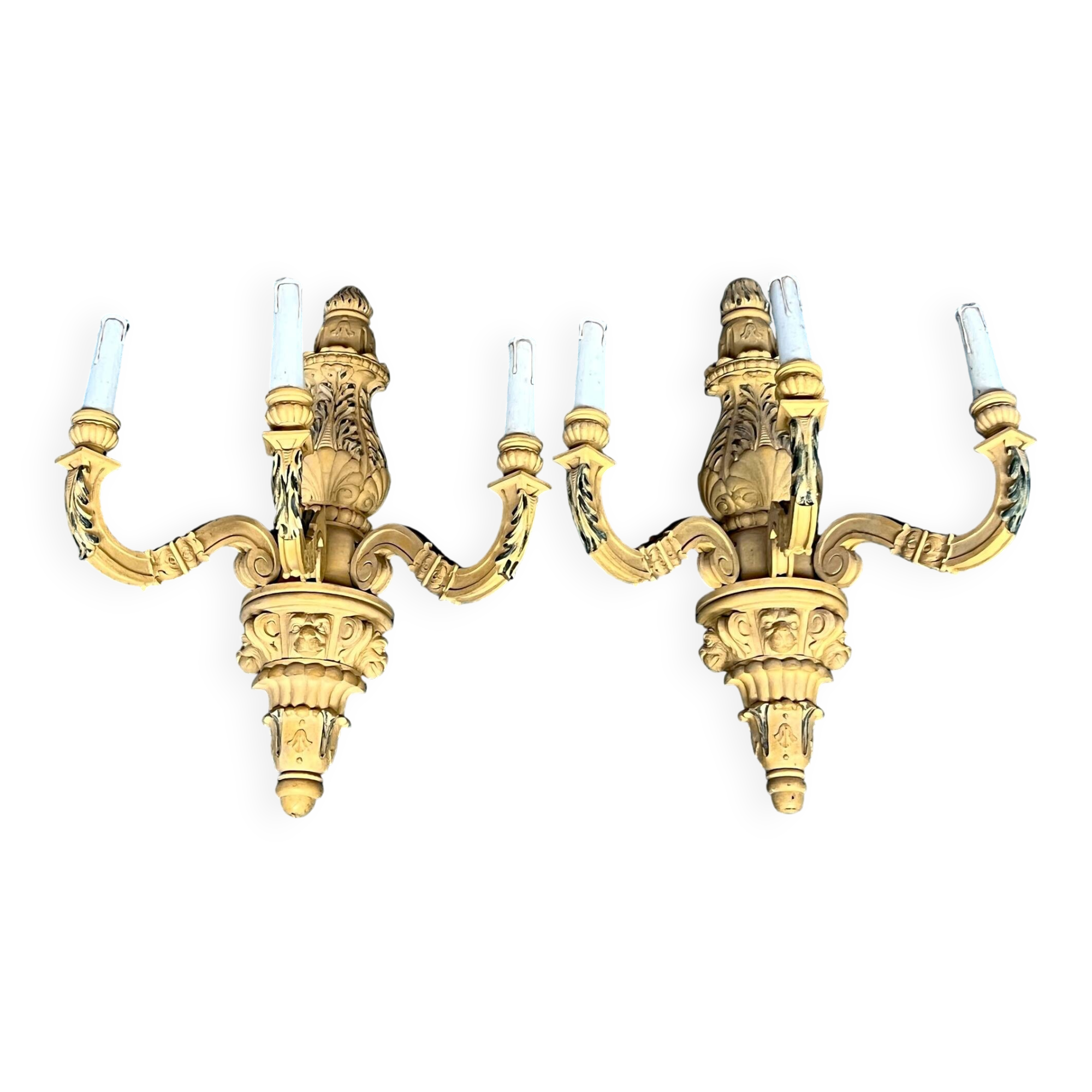 Lot - two Renaissance style wall lights.