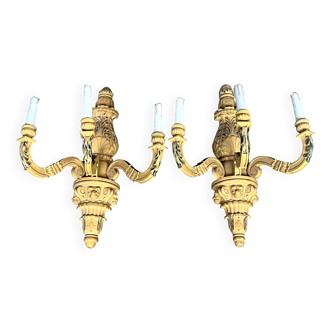 Lot - two Renaissance style wall lights.