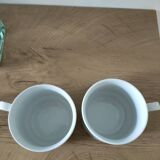 Set of 2 vintage porcelain mugs