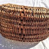 basket style Brigitte Bardot wicker and wood around the 60s