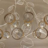 Verlor glasses with gold trim