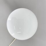 Mid-century Metal & Milk Glass Table Lamp, Italy