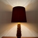 Lampe de table italienne dorée de style Hollywood Regency